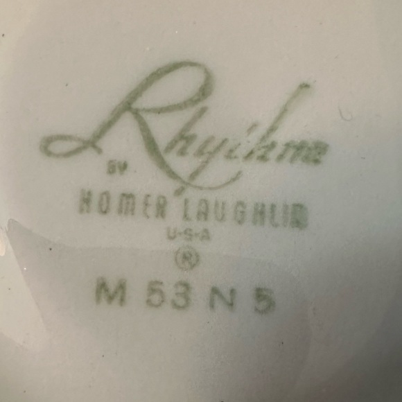 Homer Laughlin Rhythm saucer and cup set of 4 - Picture 5 of 9